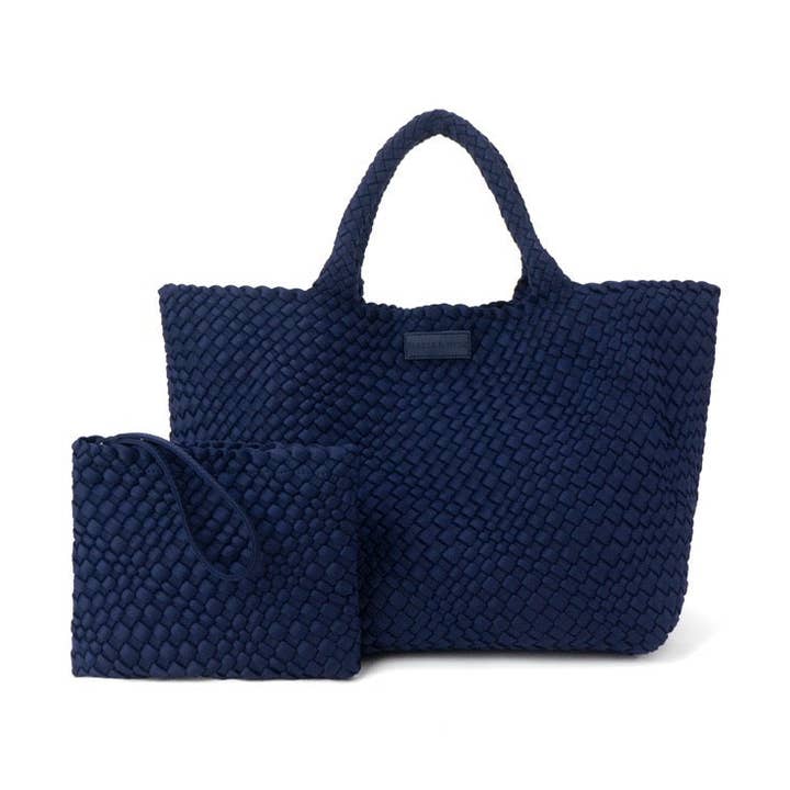 Oversized Woven Tote - Navy for wholesale by Parker & Hyde