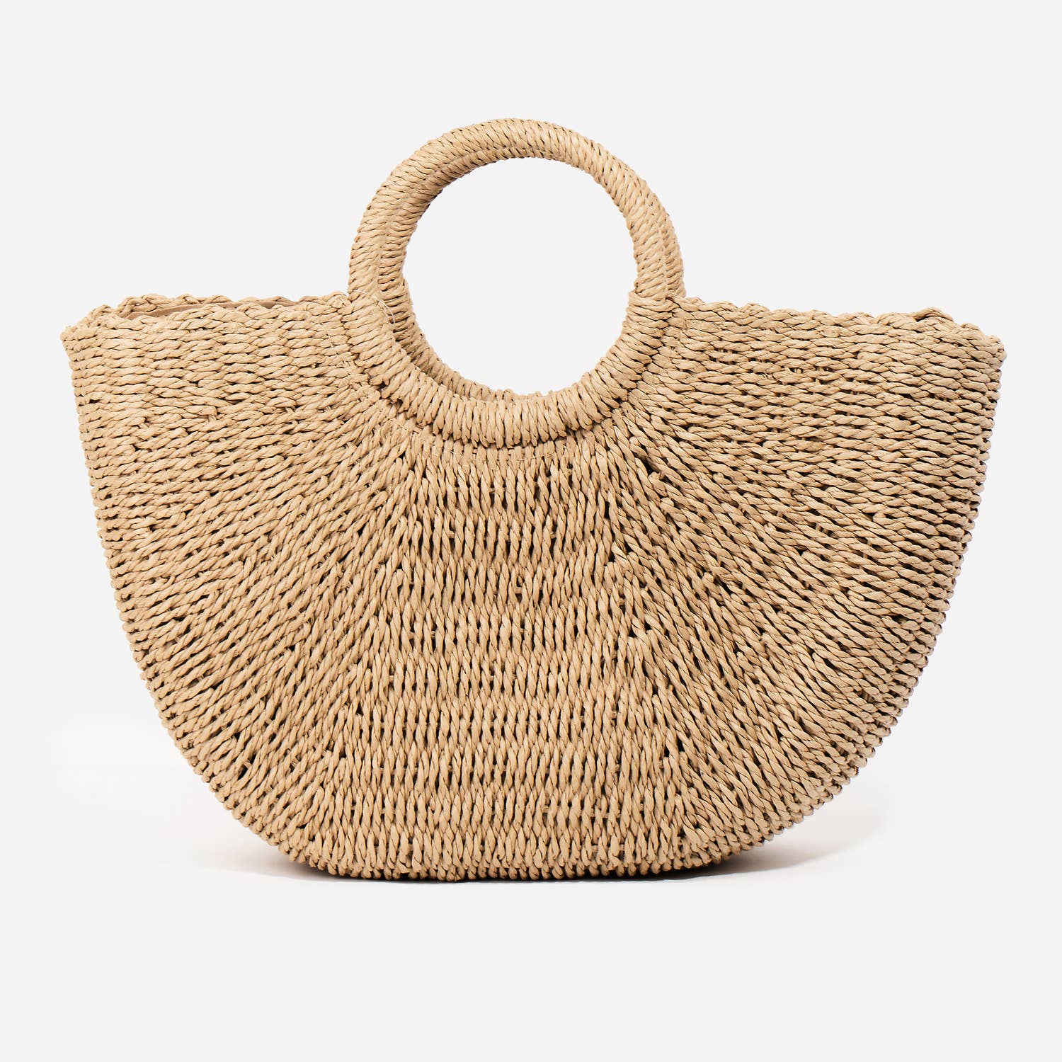 Collections by Fame Accessories - Vendita all'ingrosso Borsa tote - Donna - Borsa tote Half Moon in paglia3