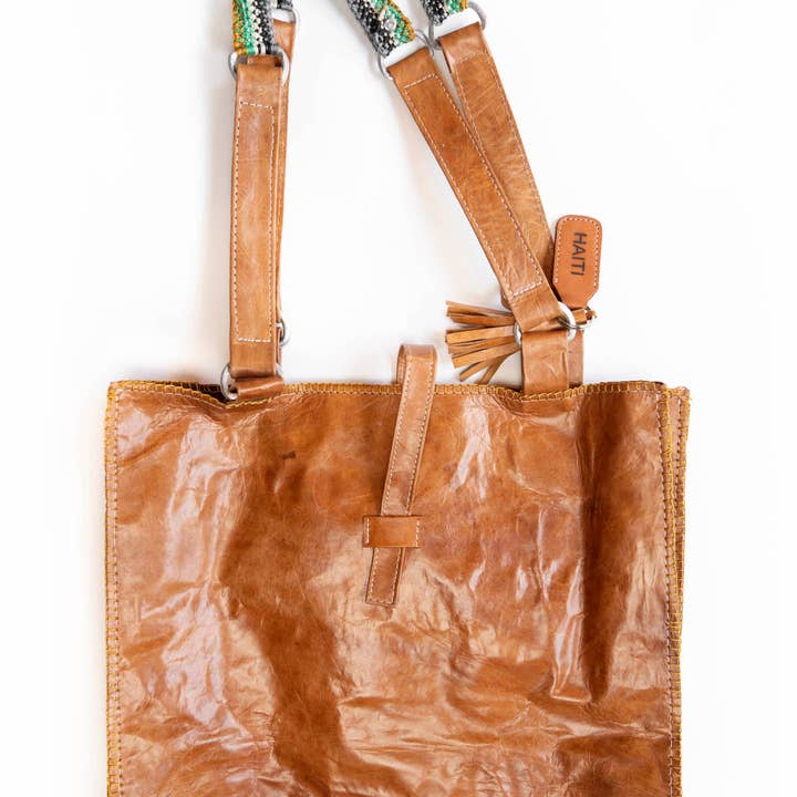 2nd Story Goods + Haiti Design Co - Vendita all'ingrosso Borsa tote - Donna - Borsa in pelle di capra4