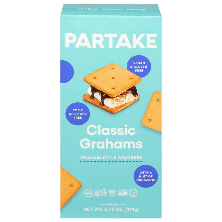 Partake Foods - Cracker Classic Graham - CS of 6-6.75 OZ for wholesale by Everyday Supply Co