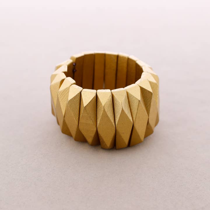 La Cuerda De Sol – wholesale Snap-smycken – Elastiskt Armband Träpärlor