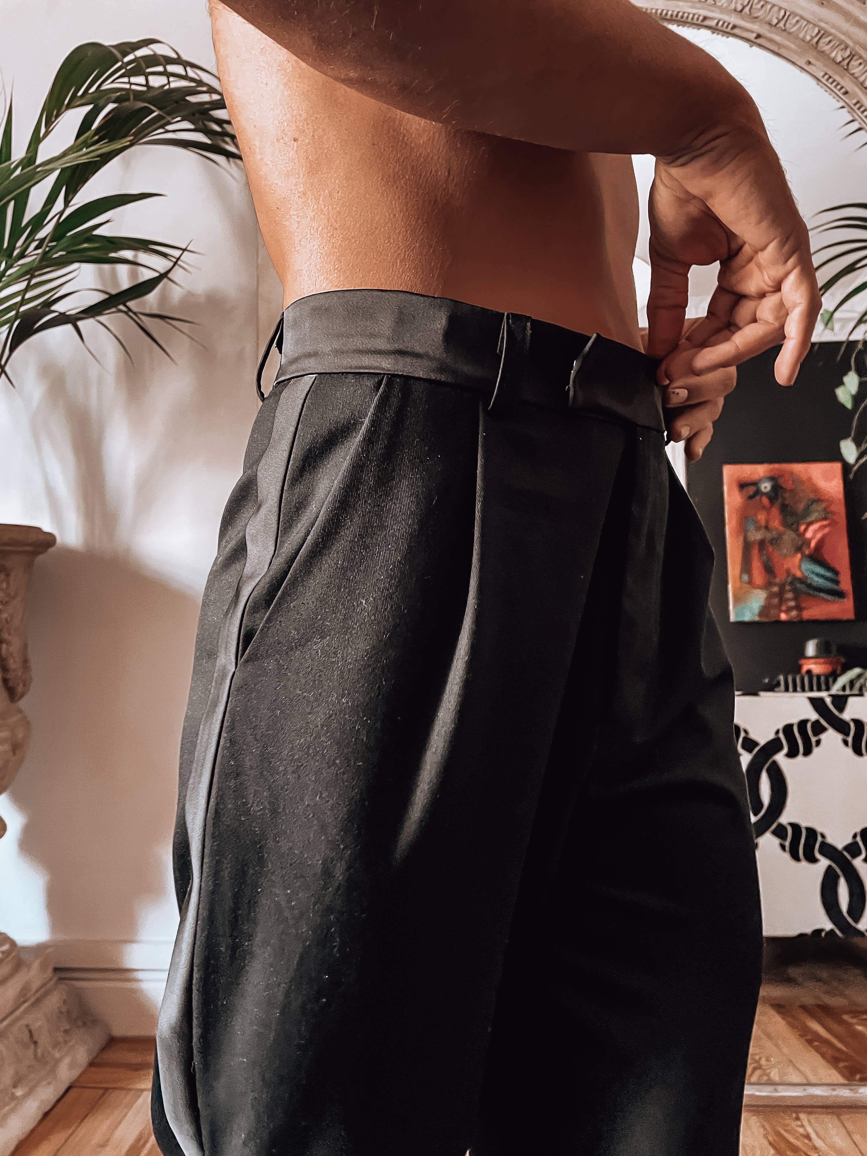 Black Classic Tuxedo Pants for wholesale on Faire5