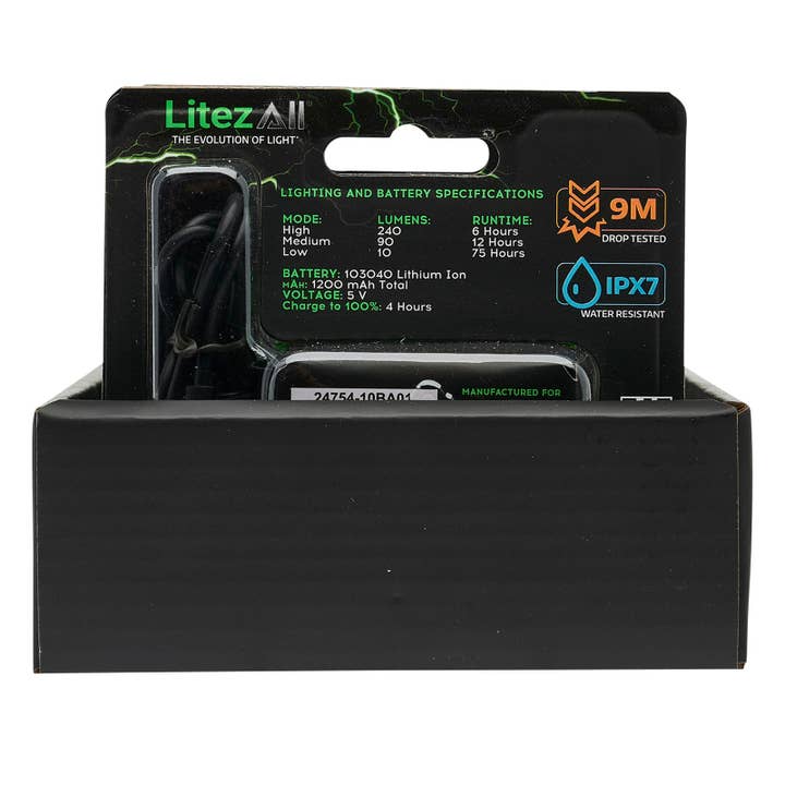 LitezAll - Wholesale Flashlight - LitezAll Rechargeable Nearly Invincible™ Head Lamp22