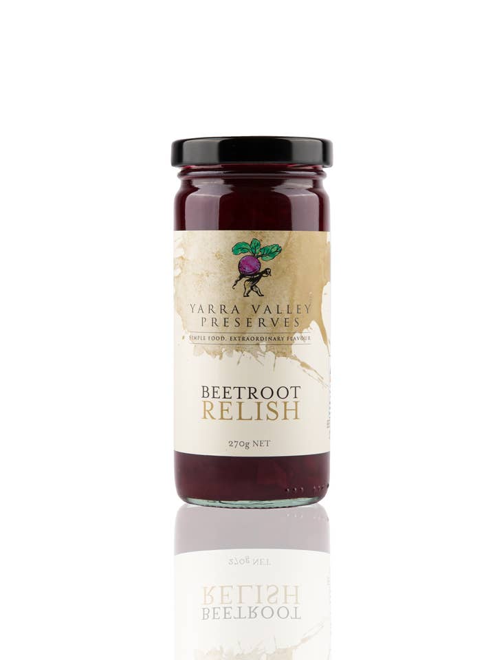 Relish Beetroot 270g for wholesale by Yarra Valley Gourmet Foods