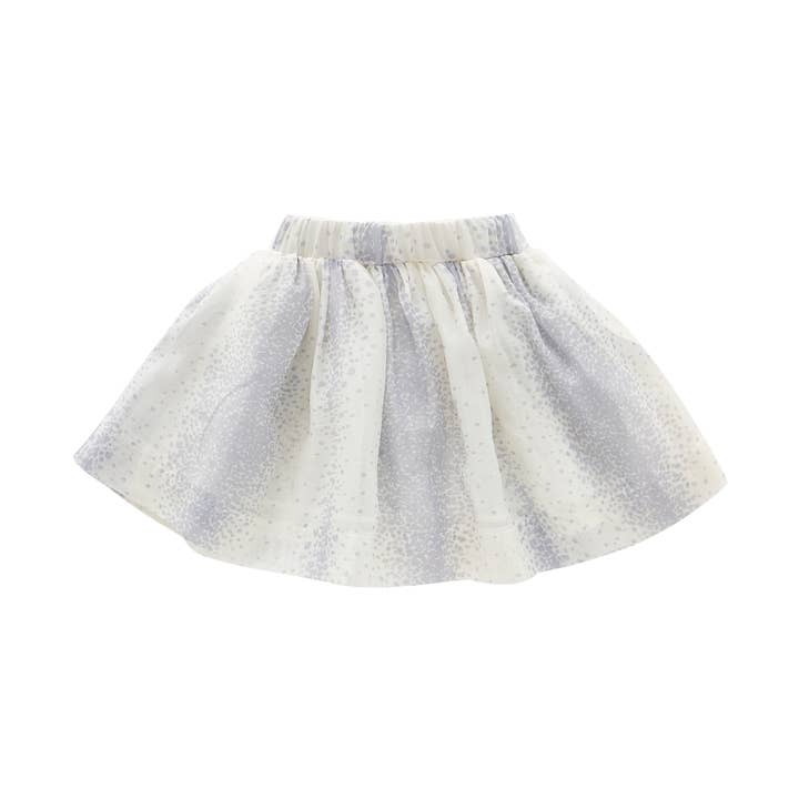 Jupe de soirée superposée en organza - Crème et gris pour la vente par OMAMImini