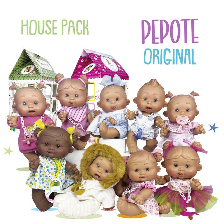 Nines Artesanals d'Onil Dolls - Wholesale Doll - Kids - ORIGINAL PEPOTE DOLL 8 UNITS