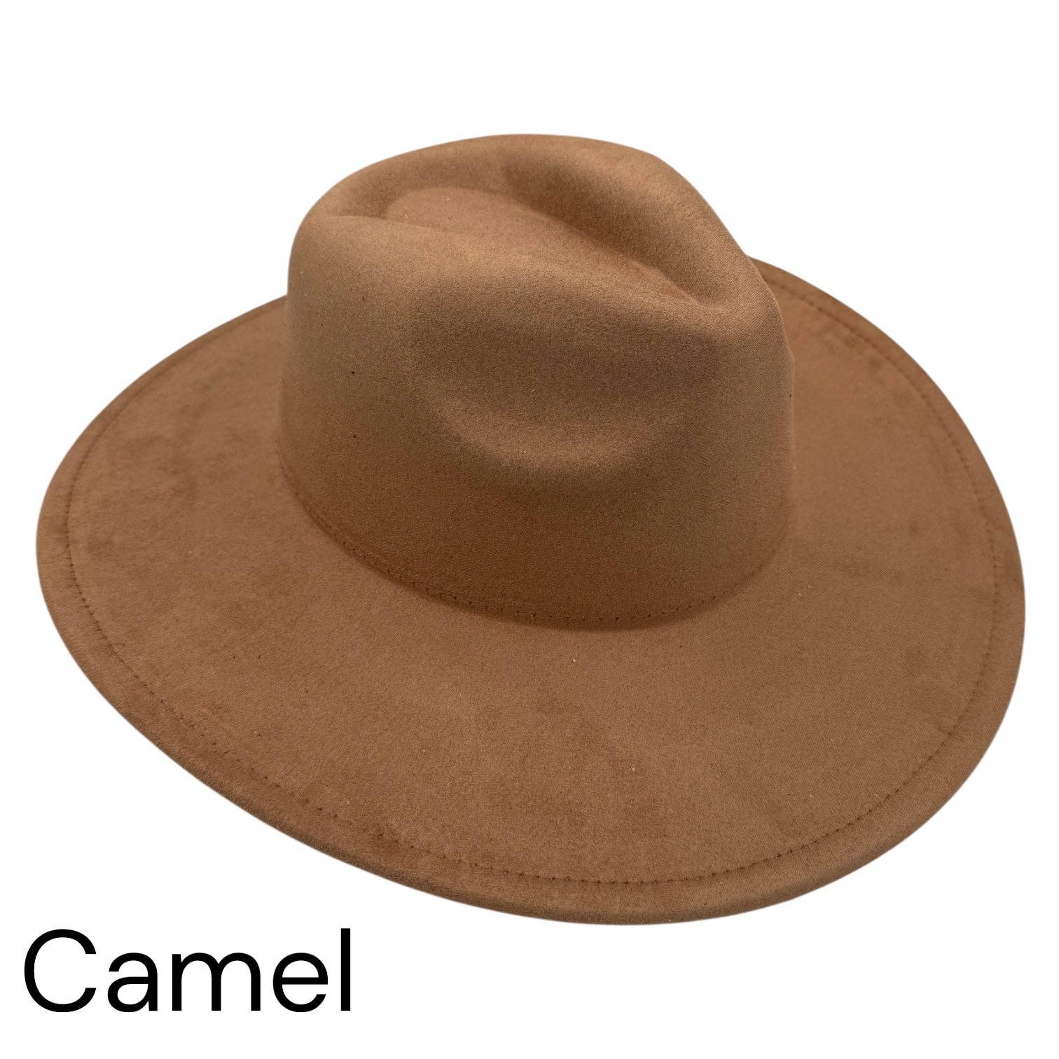 KW Laser Supplies - Wholesale Fedora - Women's - Vegan Suede Wide Brim Hats11