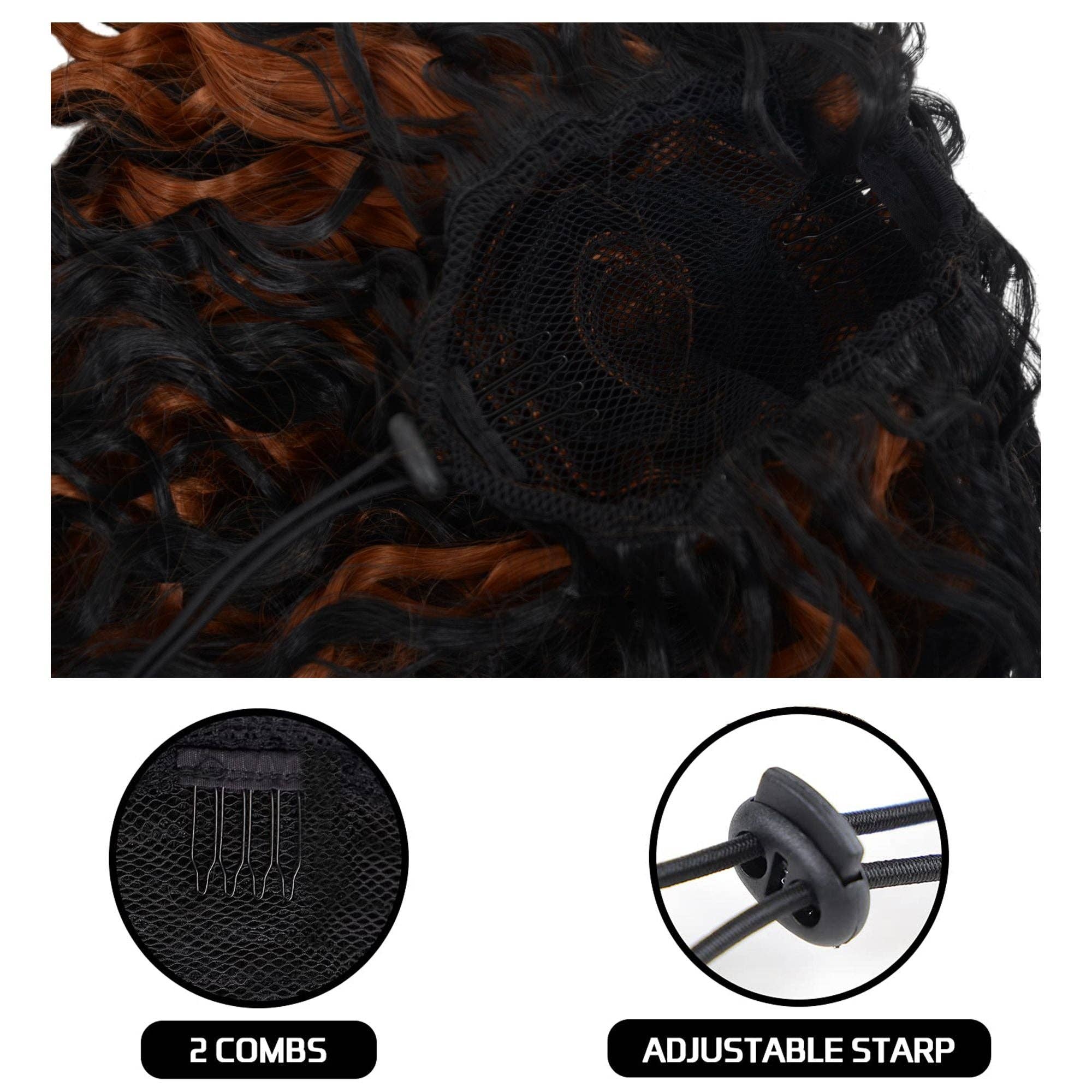 AK Brand - Wholesale Hair Extensions - 10" Curly Drawstring Ponytail Extension for Women9