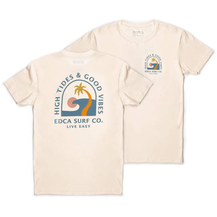 Sublime Natural Tee - California Surf Graphic Tee for wholesale by Everyday California