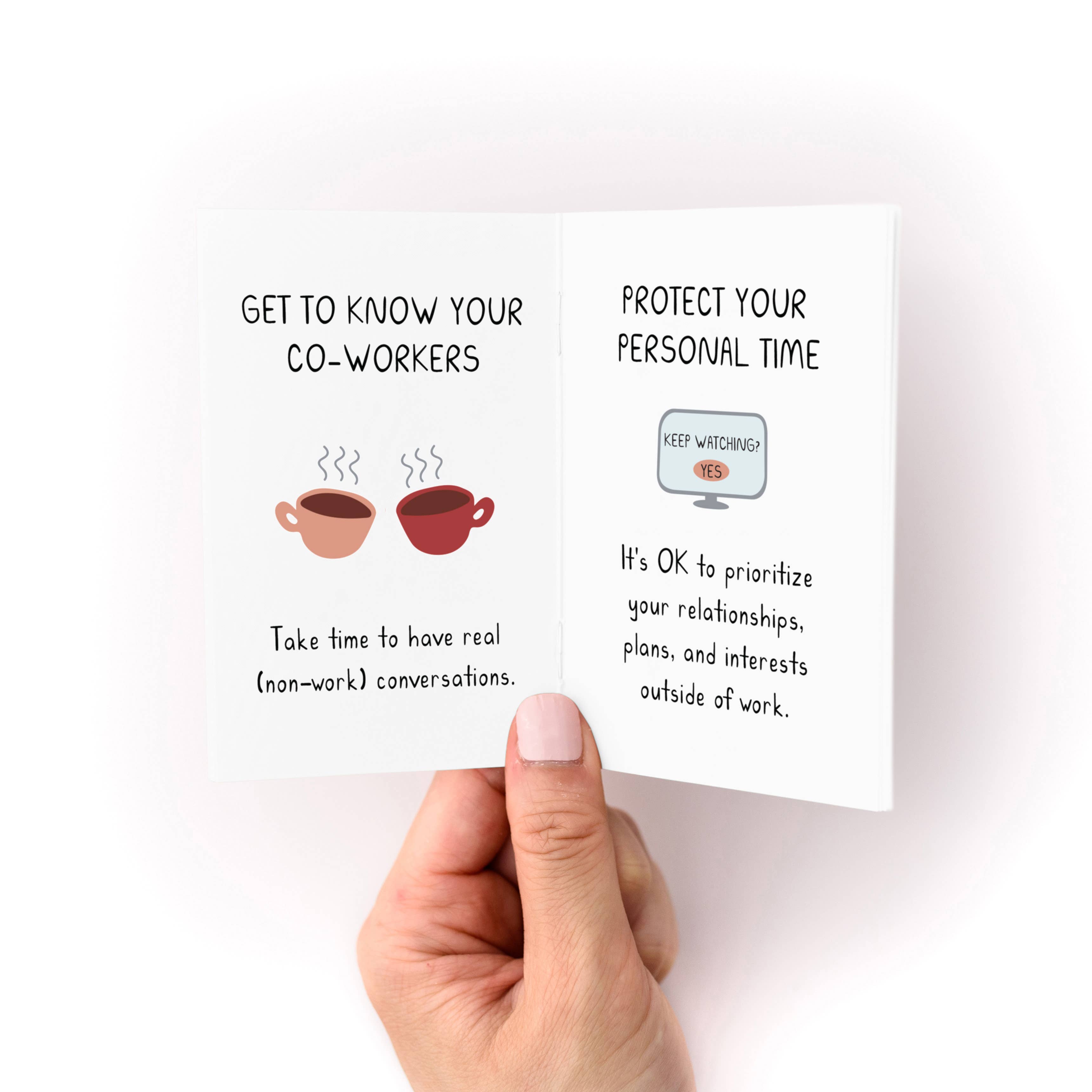 Kwohtations - Wholesale Humor - Working Is Hard Zine: A Pocket Guide to Taking Care of Yourself on the Job2