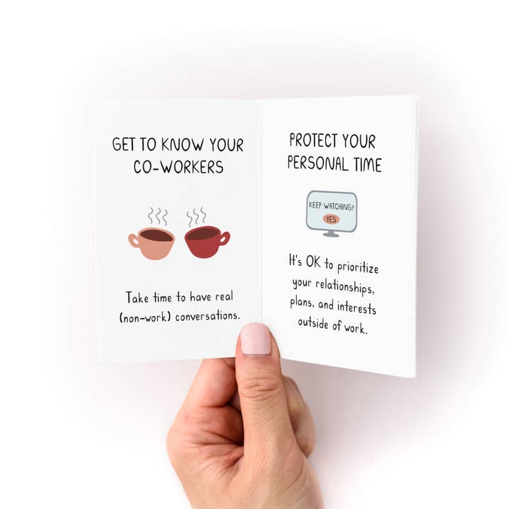 Kwohtations - Wholesale Humor - Working Is Hard Zine: A Pocket Guide to Taking Care of Yourself on the Job2