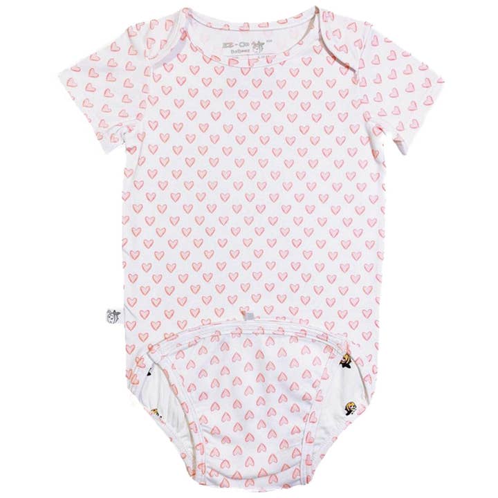 EZ-On BaBeez™ - Spring & Summer - Hearts - on White - Baby B for wholesale by EZ-On BaBeez