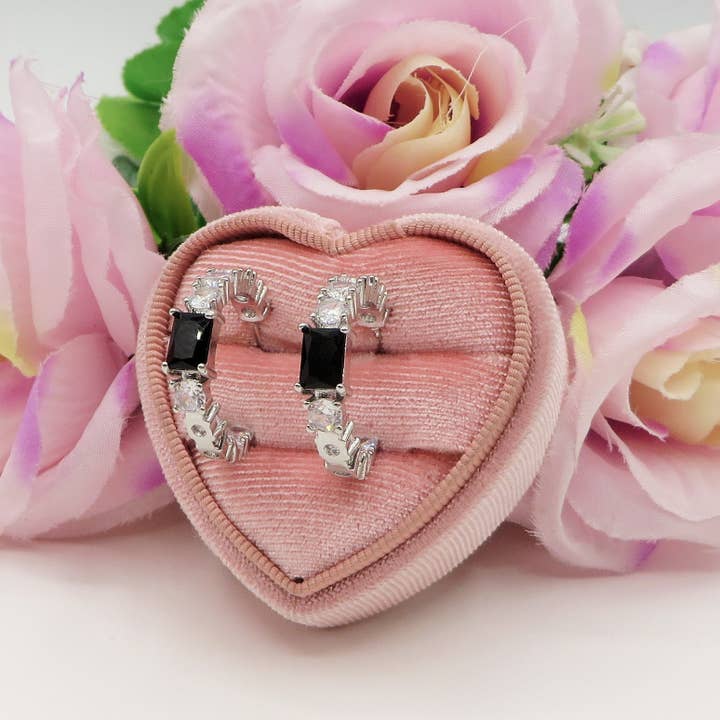 Daemon srls – Großhandel Hoops – CHRISTY Creolen - Creolen mit baguettegeschliffenem Zirkonia.6