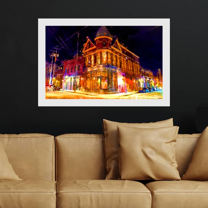 Kunstdrukken van Giclee, Knoxville TN, Patrick Sullivan's Saloon voor wholesale door G.O.A.T House of Creative