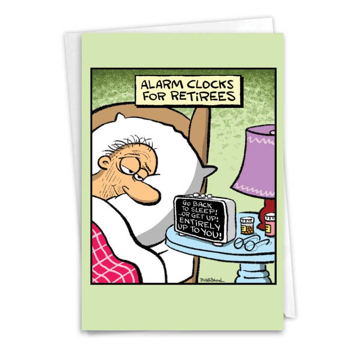 NobleWorks - Venta al por mayor Tarjetas de jubilación - Tarjeta de jubilación - Despertador para jubilados