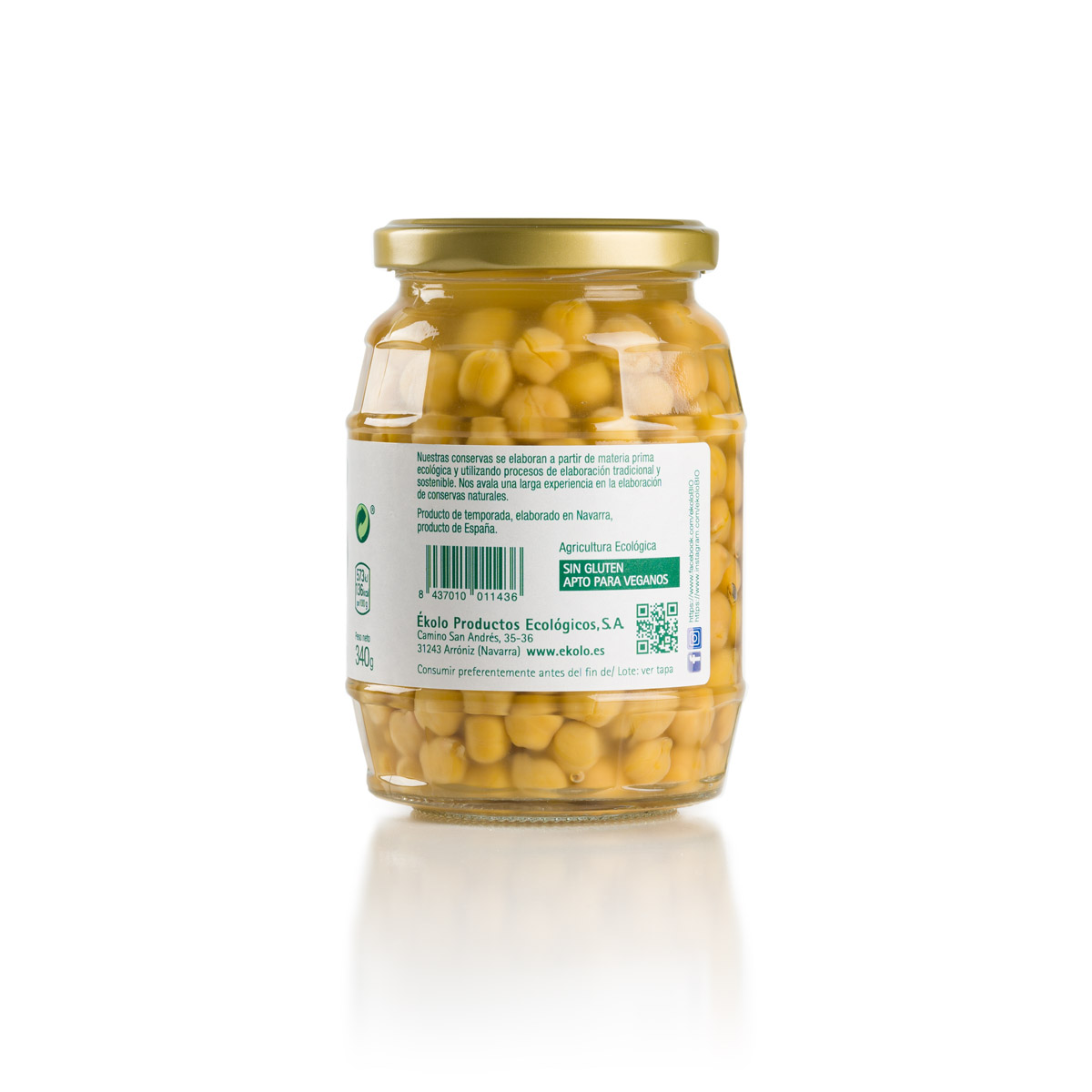 ekolo - Vendita all'ingrosso Fagioli - Ceci biologici naturali Ekolo, 6 unità x 340 g4