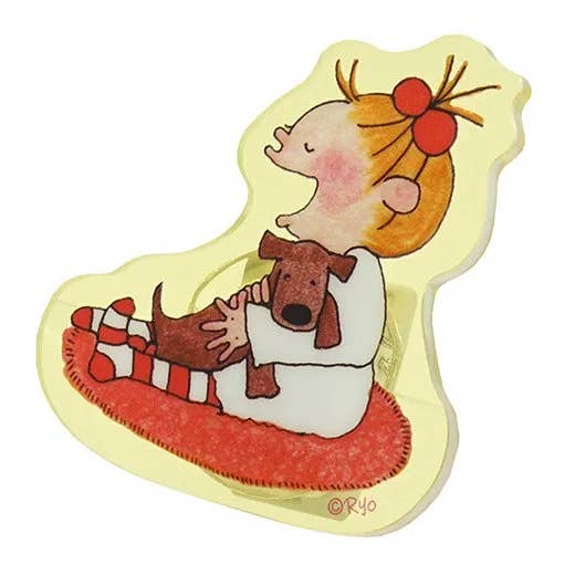 Hälsning Liv Coco-chan 2-vägs Klämma, Gul RYZ-1068 för wholesale av Greeting Life America