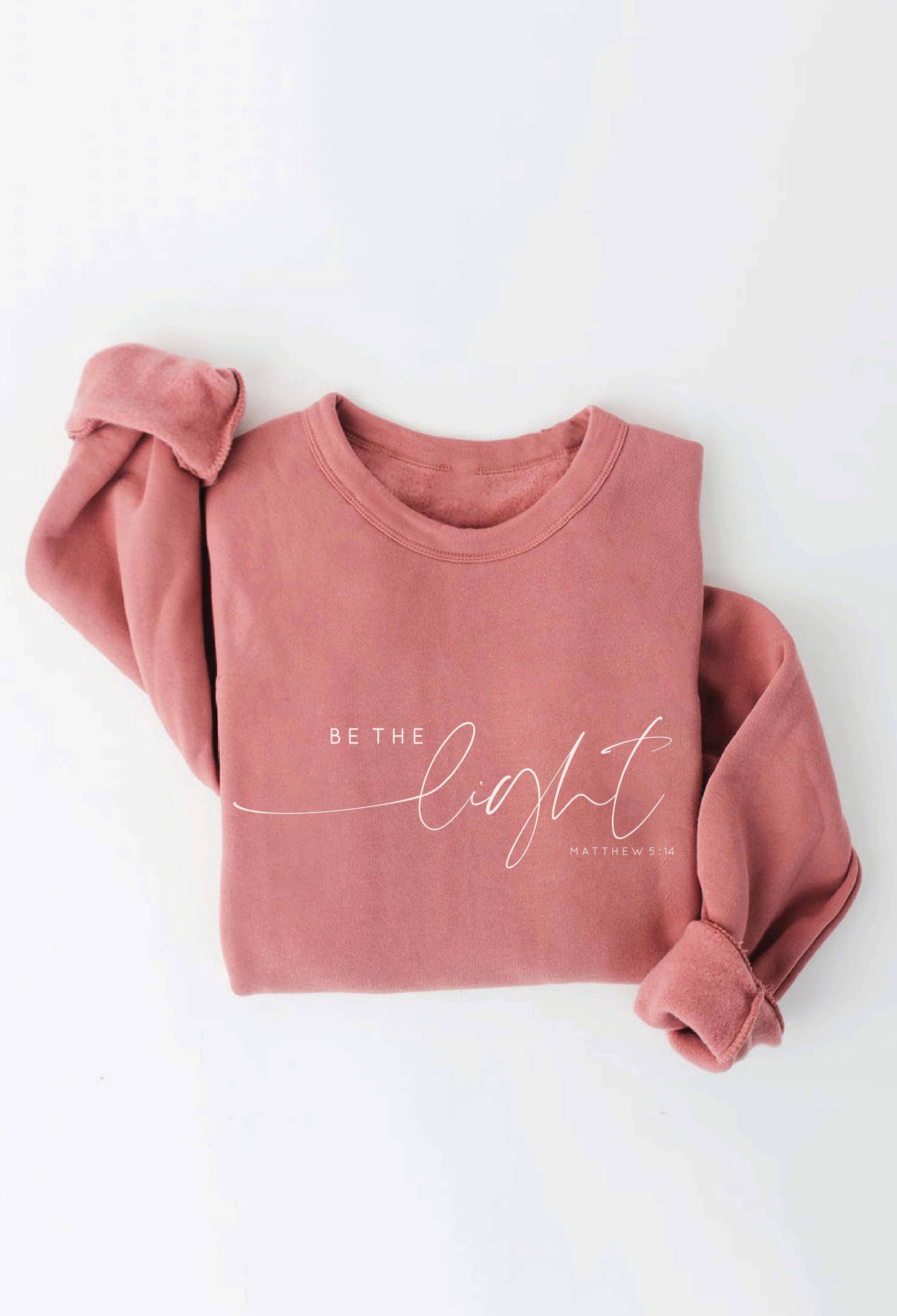 OAT COLLECTIVE - Wholesale Graphic Sweatshirt - Women's - BE THE LIGHT MATTHEW 5:14 Graphic Sweatshirt9