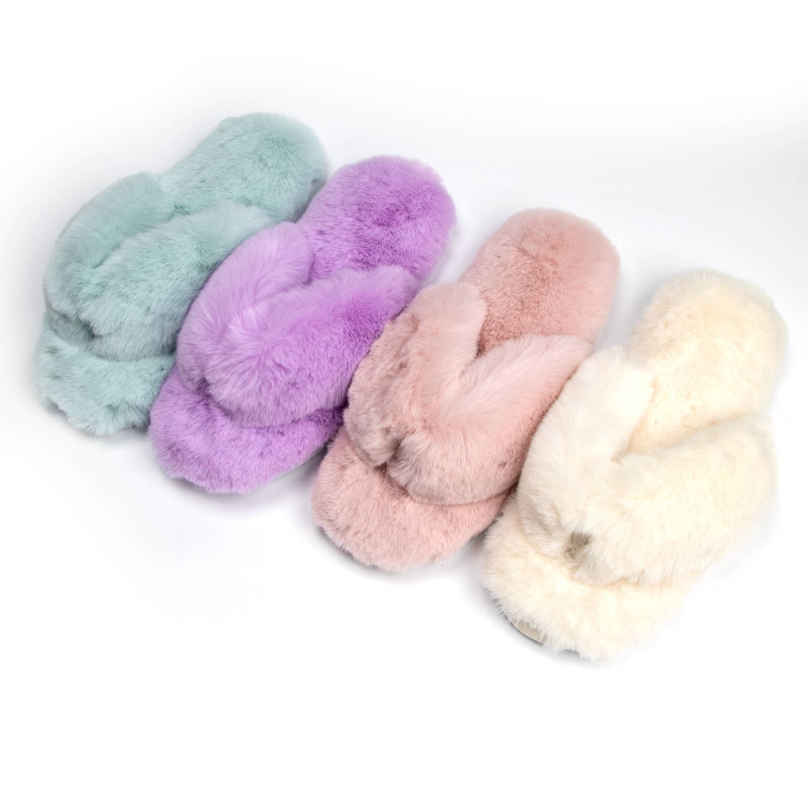 Roxoni - Wholesale Slippers - Women's - Roxoni Fuzzy cozy Slippers for Women Comfortable Furry Spa13