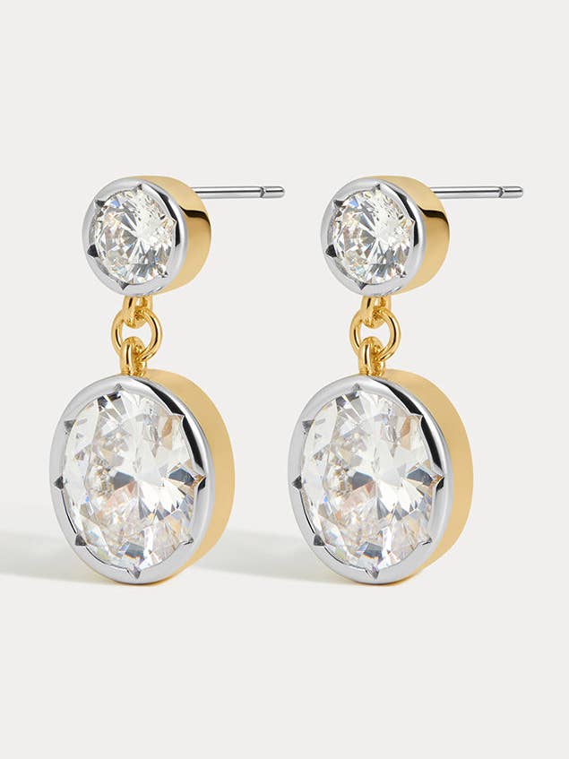 The Marais Drop Studs-Gold for wholesale by Luv AJ