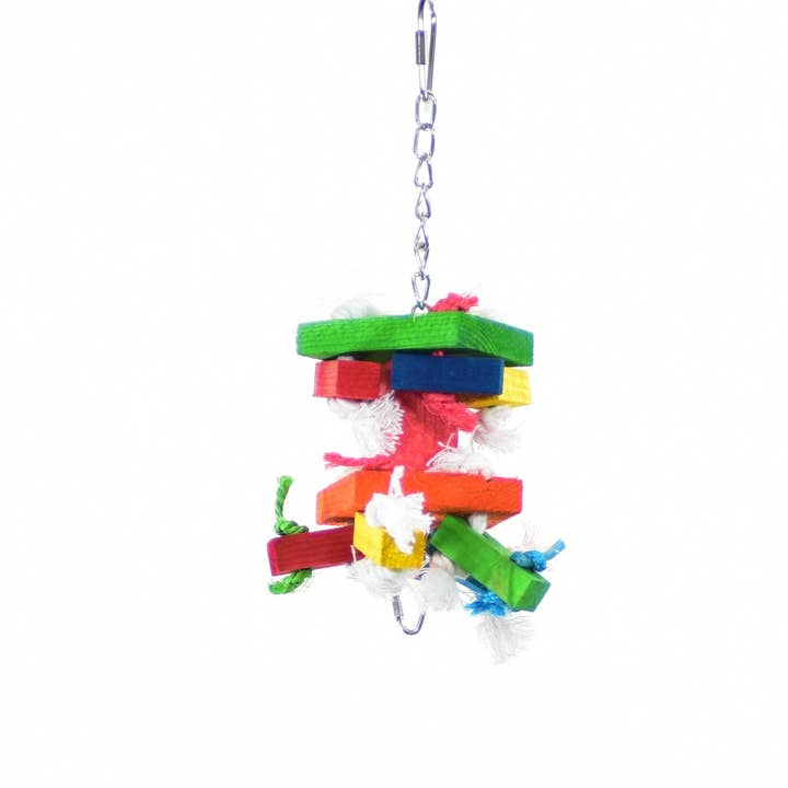 Juguete para pájaros Medium Knots 'N Blocks Shortie – Featherland para venta al por mayor de Caitec Inc