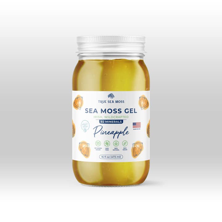 TrueSeaMoss - Wholesale Oral Supplement/Vitamin - PINEAPPLE SEA MOSS GEL