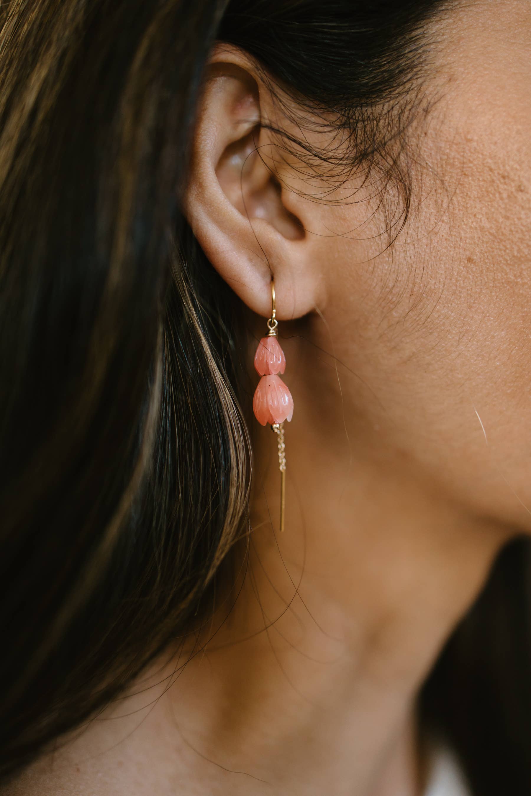 Mira Kauai - Venta al por mayor Pendientes colgantes - Pendientes dobles Pikake3