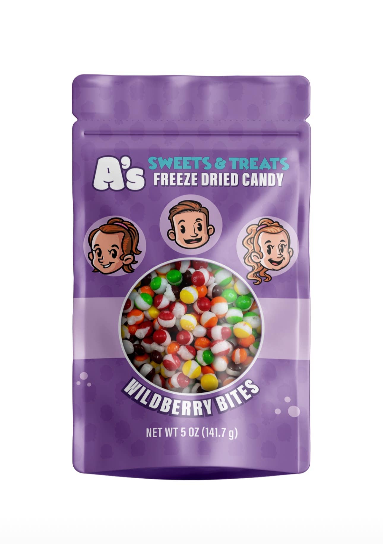 Freeze Dried Colorful Candy 5OZ STUFFED Bag Freeze