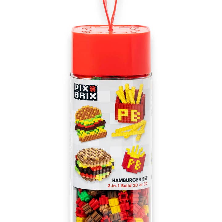 Pix Brix Food Bottle - Hamburger & Fries for wholesale by Pix Brix