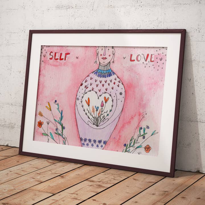 Póster de amor propio en formato A4/A3 para venta al por mayor de Yves Kervoelen