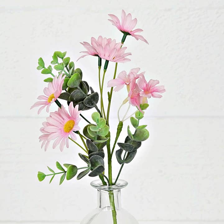 Holiday Depot Inc. - Wholesale Artificial Flowers - 31108- 12in Pick-Mix Gerber Daisy-PINK-