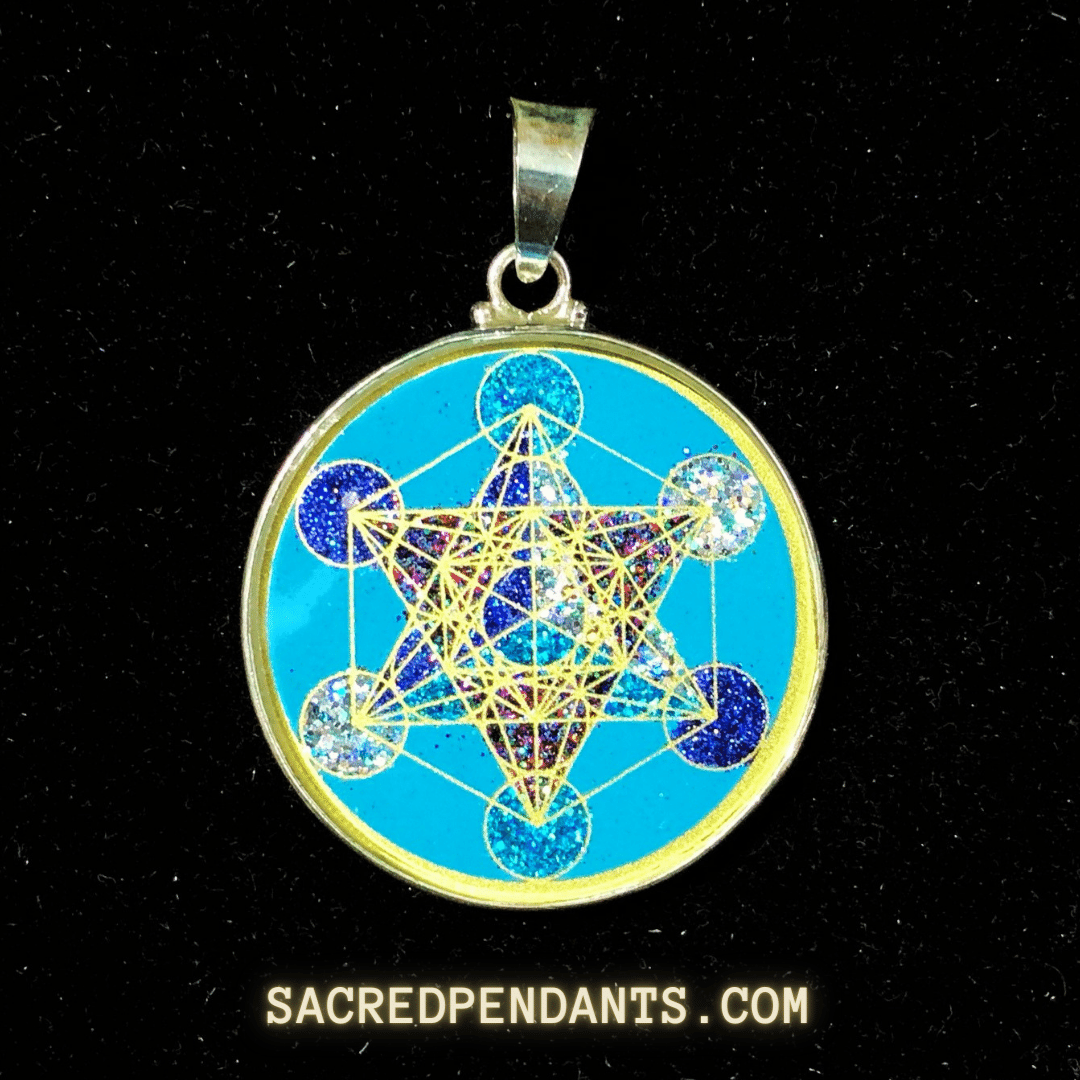 Sacred Pendants - Wholesale Individual Charm/Pendant - Metatron’s Cube -Sacred Geometry Gemstone Pendant12