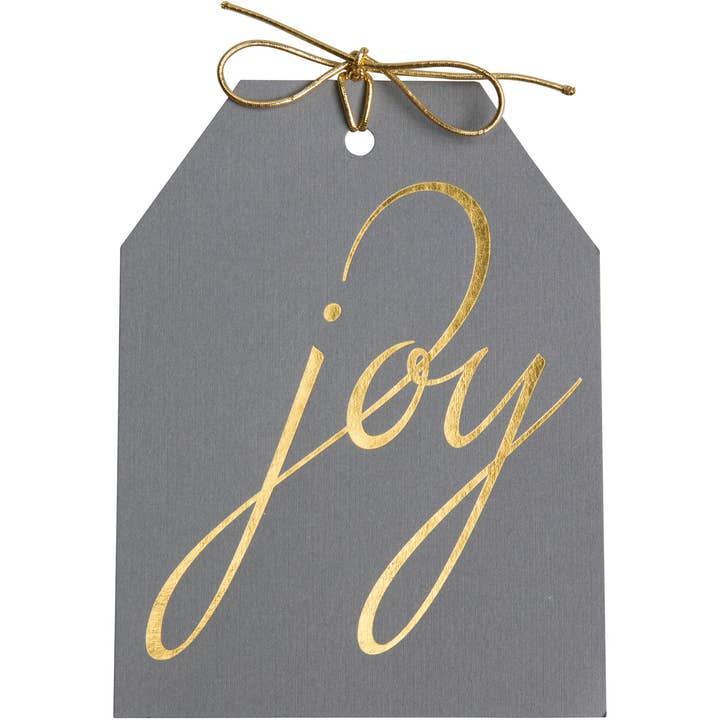 WowWordZ - Wholesale Gift Tag - Joy Gift Tags – Gold Foil, Large 4x5.5, Set of 102