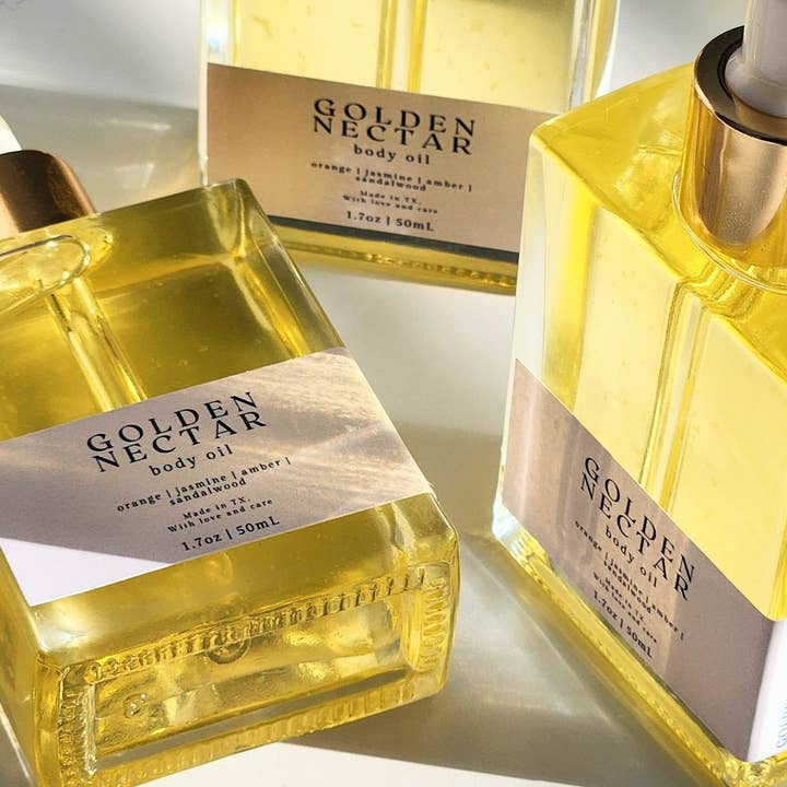 porter + rose - Wholesale Bath/Body Oil - Golden Nectar Body Oil4