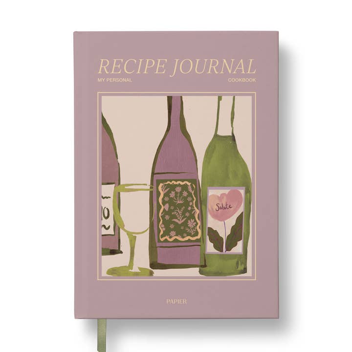 Guided Recipe Journal, A5 Hardcover - The Vineyard for wholesale by Papier