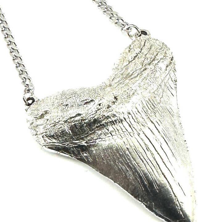Crunchy Diva Designs - Wholesale Pendant/Charm Necklace - Organic Casting Collection - Large Megalodon Shark Tooth Necklace1
