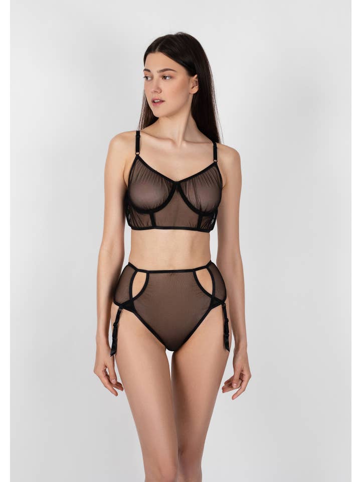 Black Sonata Lingerie Set for wholesale on Faire3