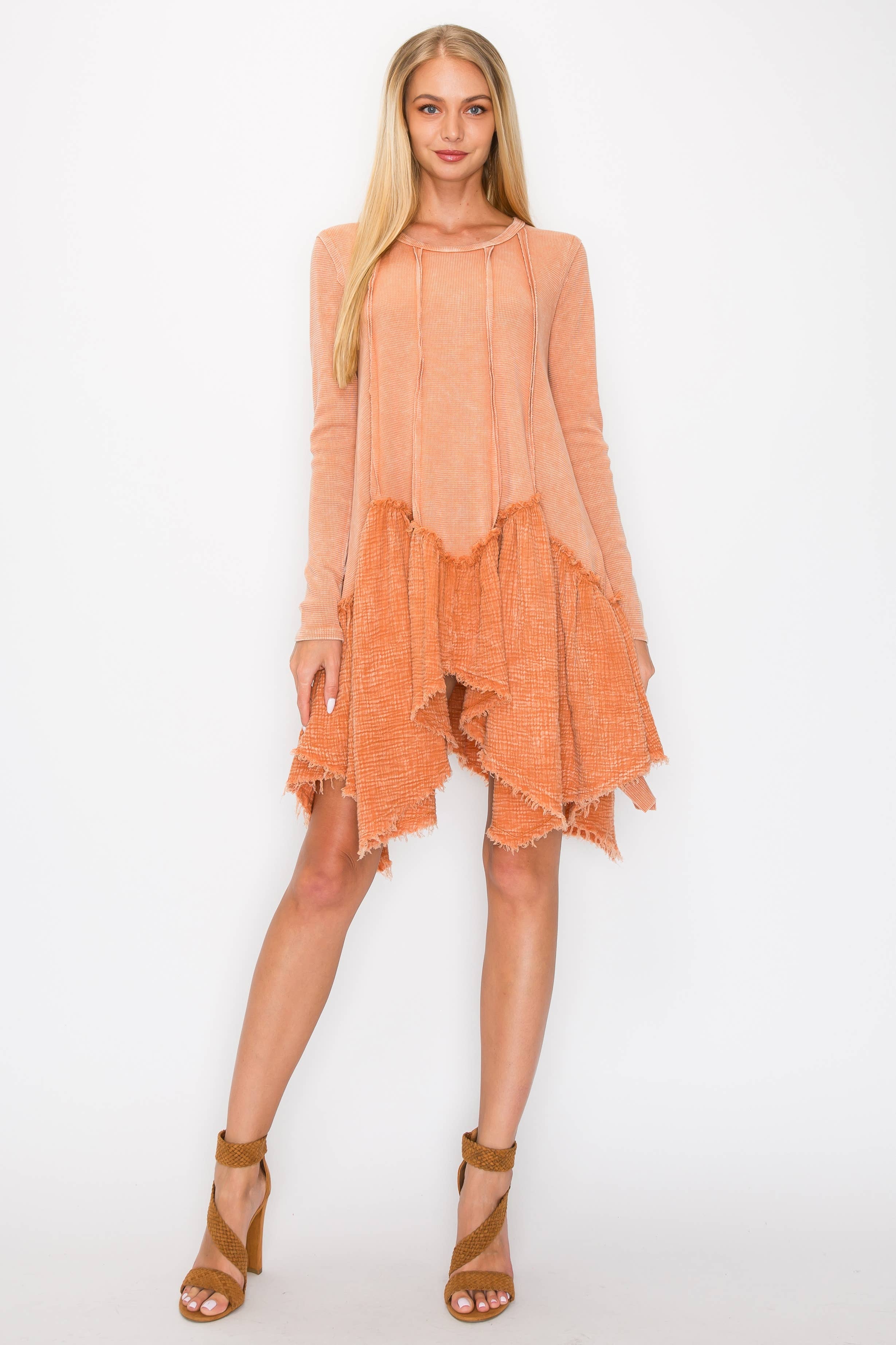 J.Her - Vendita all'ingrosso Tunica - Donna - Tunica da fata Boho Distressed HT414112