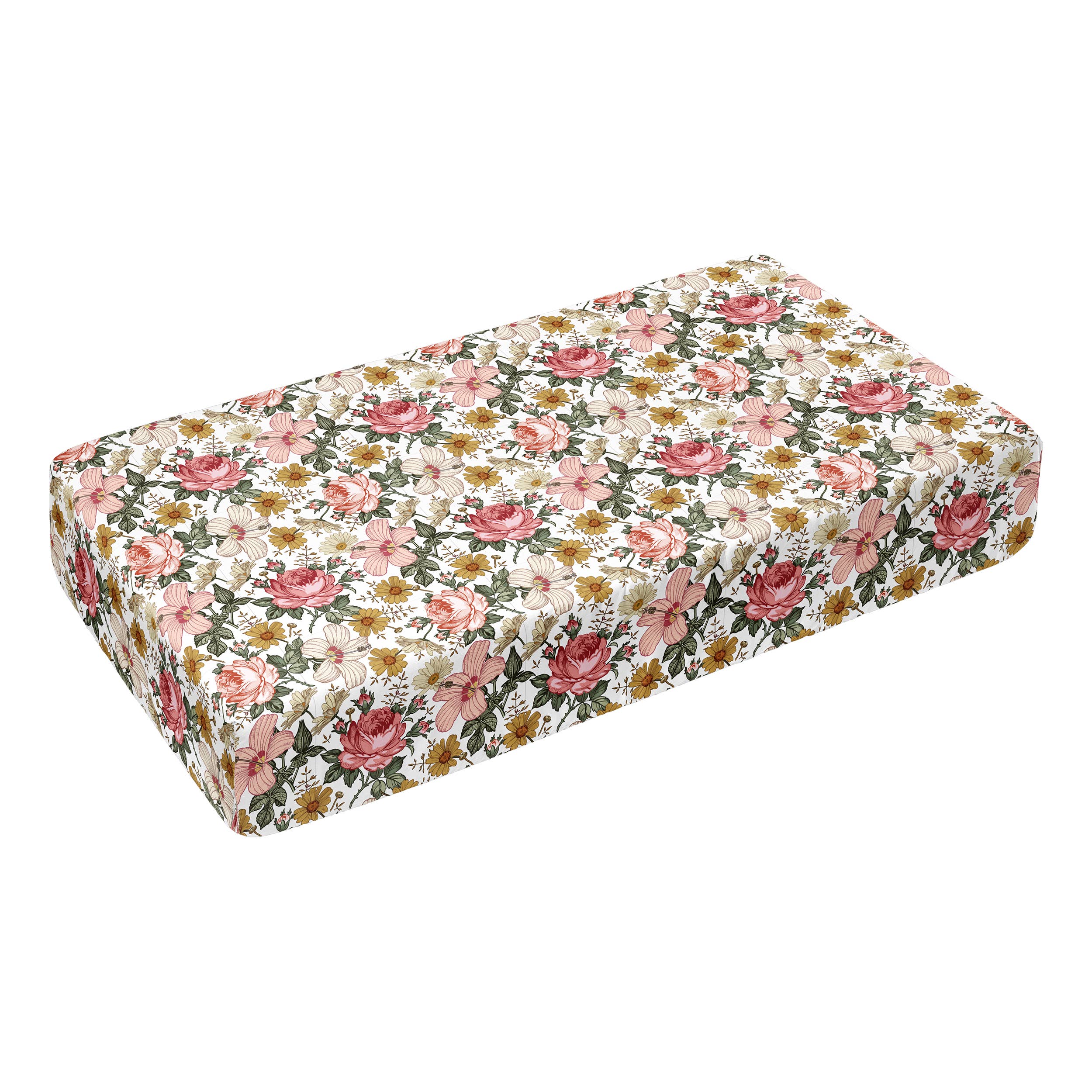 JLIKA - Wholesale Cot/Crib Sheets - Crib Sheets 100% Cotton Vintage bright floral1