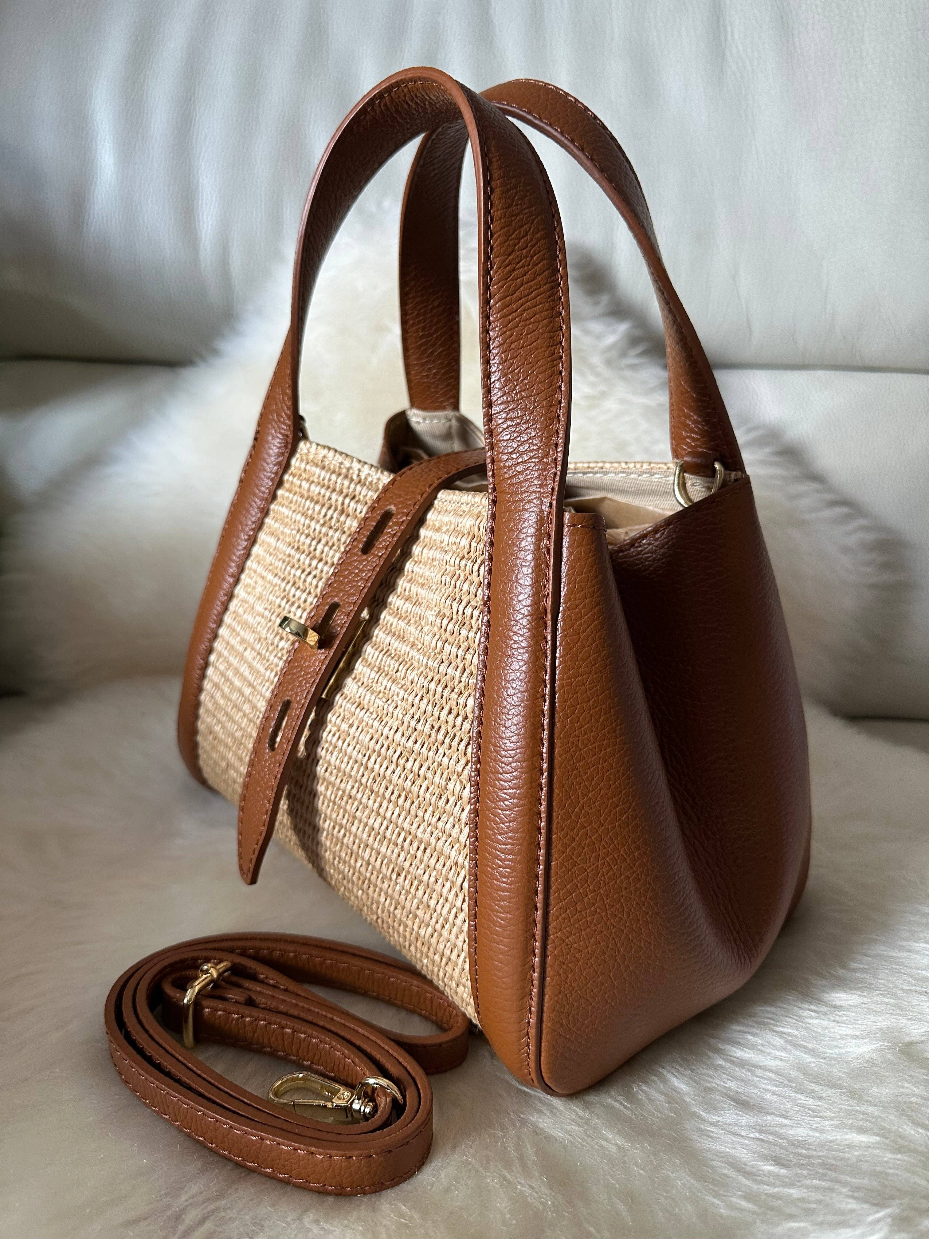 Zhade - Wholesale Top Handle Bag - Women's - ARUBA - raffia and leather16