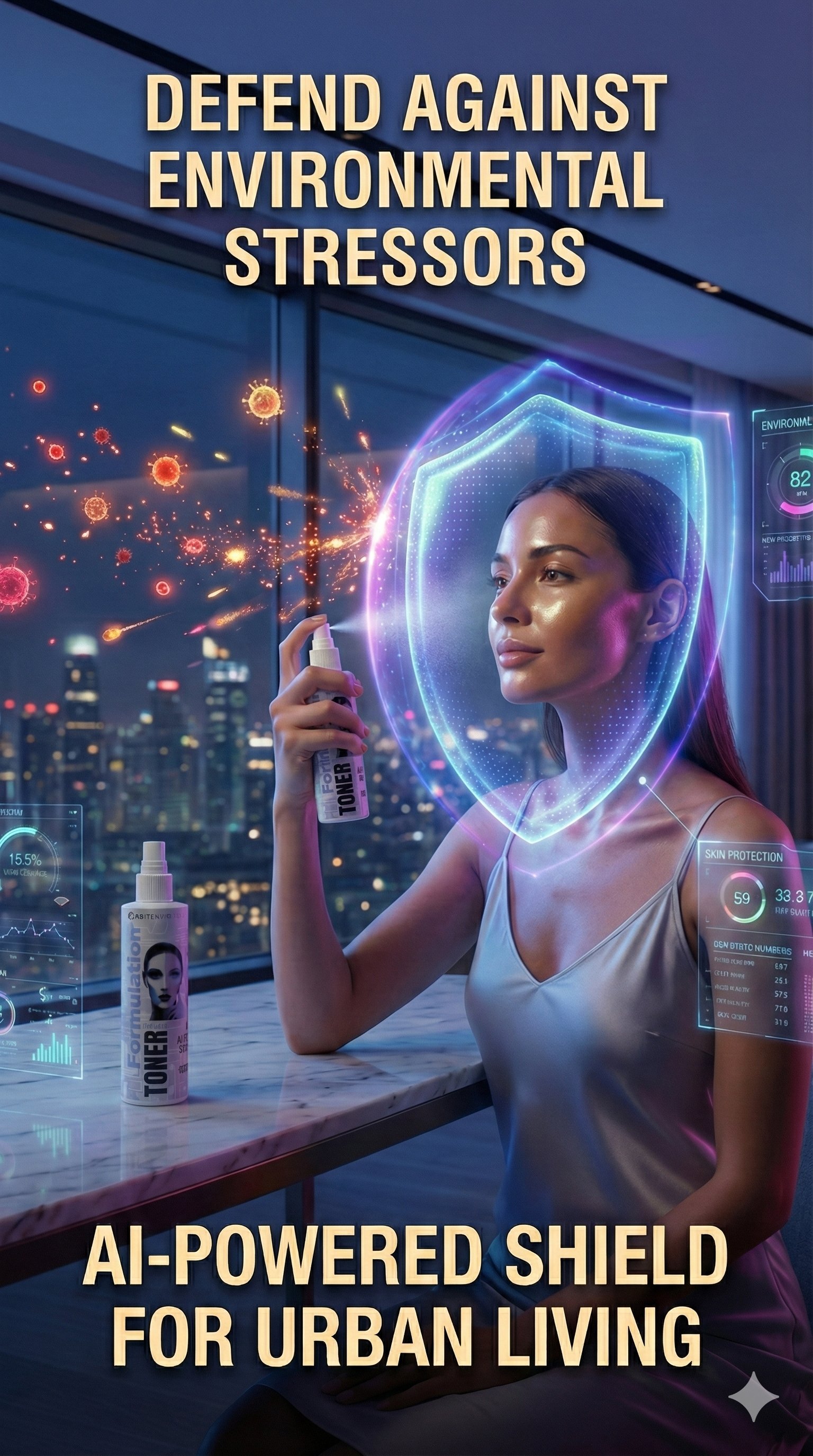 OrbitEnviro HOCl Cleaners - Wholesale Facial Toner - Ai Formulation Hypochlorous Acid Skin Toner pH 5.53