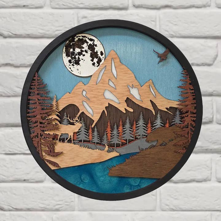 River Scene for wholesale by RJS Engraving & Design