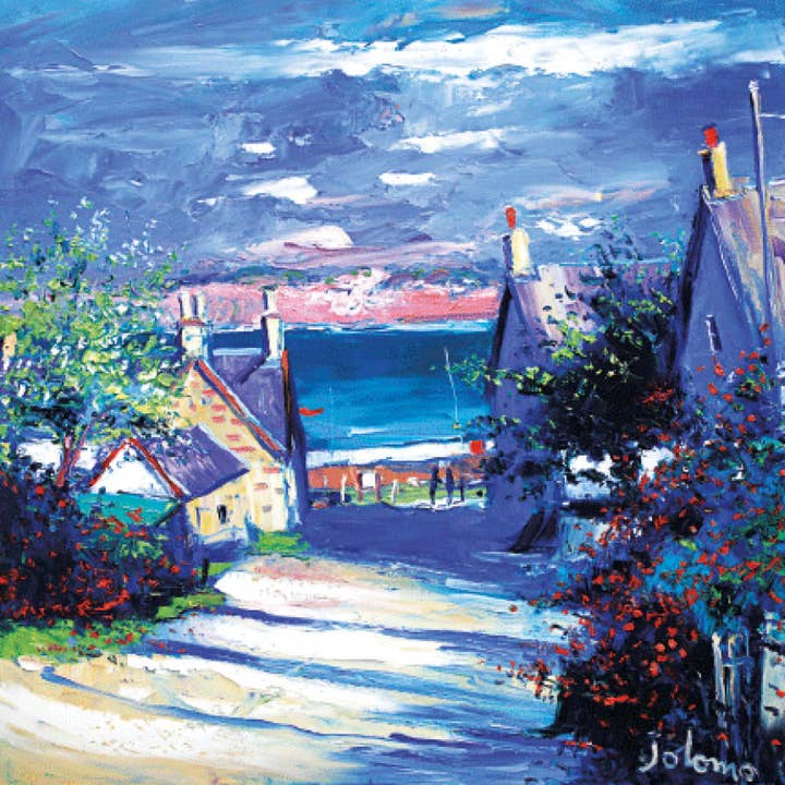 Cartolina Jolomo in direzione del traghetto Isola di Iona per la vendita all'ingrosso da parte di Island Blue Publishing