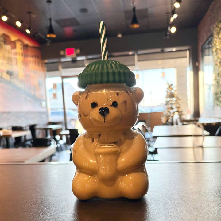 Bearista Cup -Bear Shaped Glass Tumbler 20 Oz for wholesale by Interconnect 360