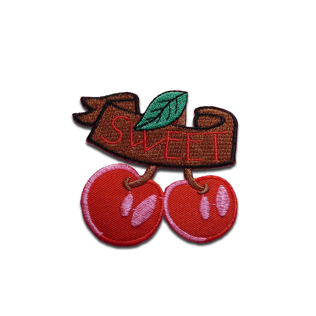red Iron-on Patch - cherry sweet for wholesale on Faire