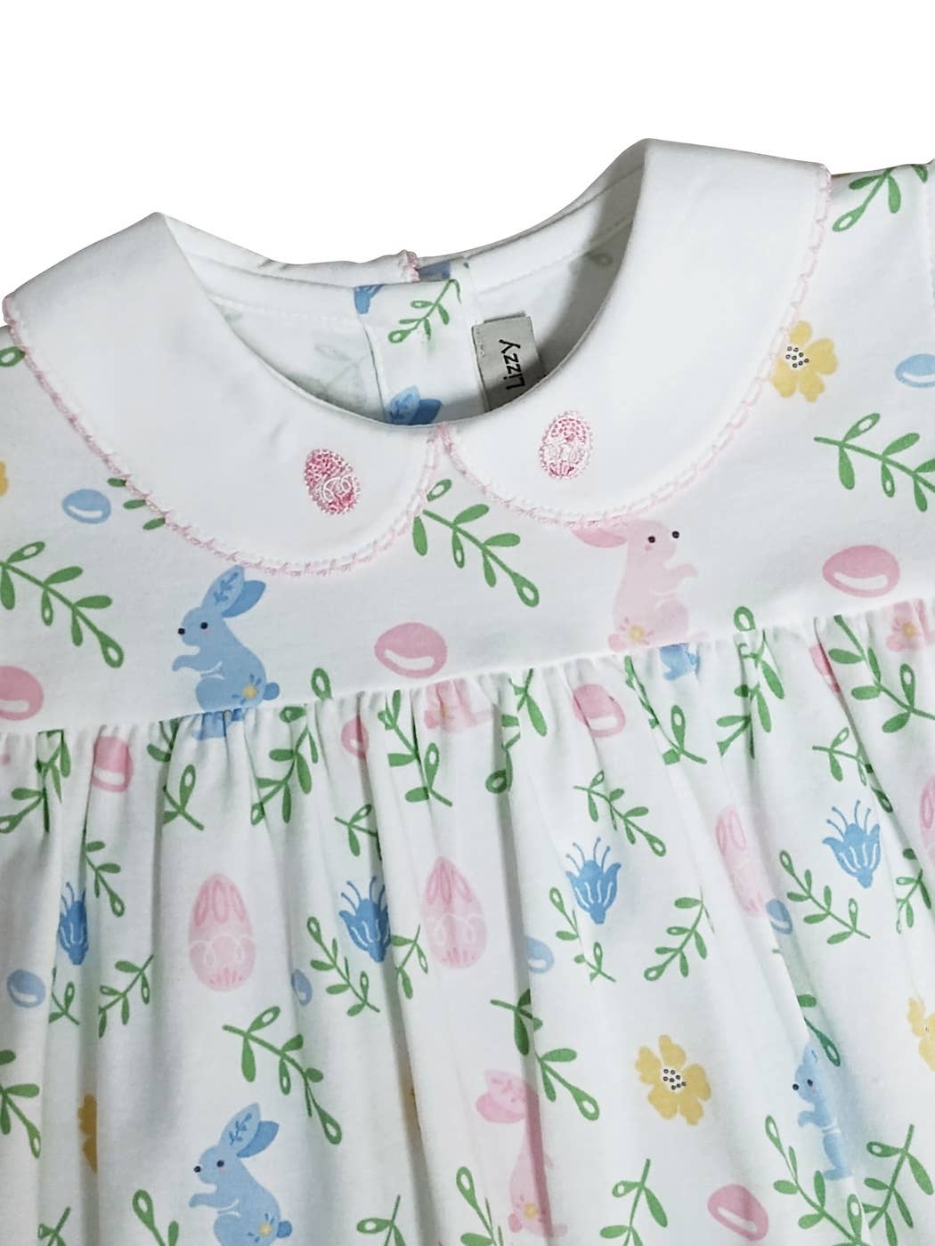 Marco and Lizzy - Vente Robe – enfant - Robe flottante de Pâques pour fille à motif floral avec lapins1