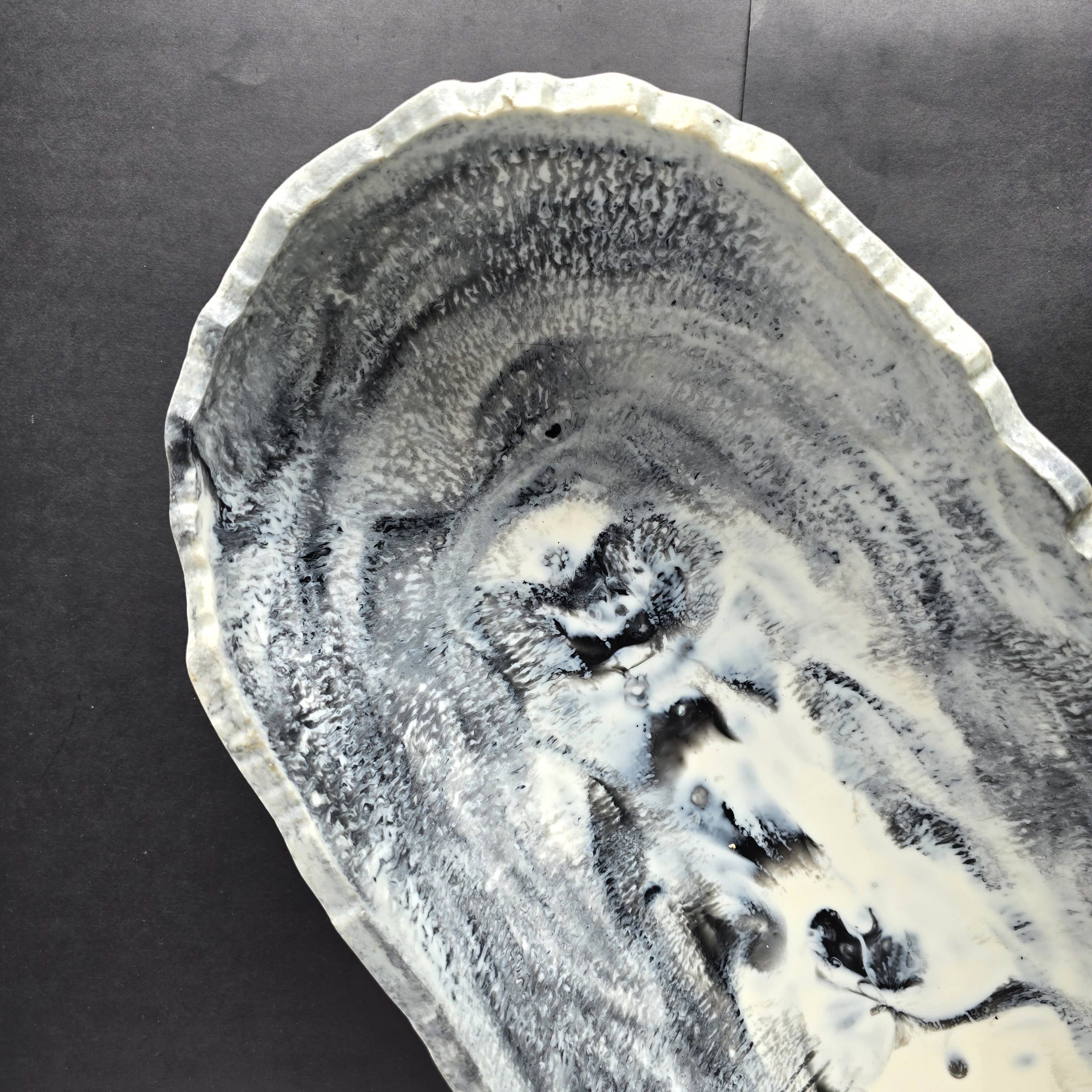 Gibb & Daan - Wholesale Serve Bowl - Large Resin Trough - Entryway Catchall - Decorative Bowl7