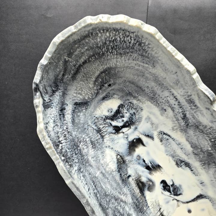 Gibb & Daan - Wholesale Serve Bowl - Large Resin Trough - Entryway Catchall - Decorative Bowl7