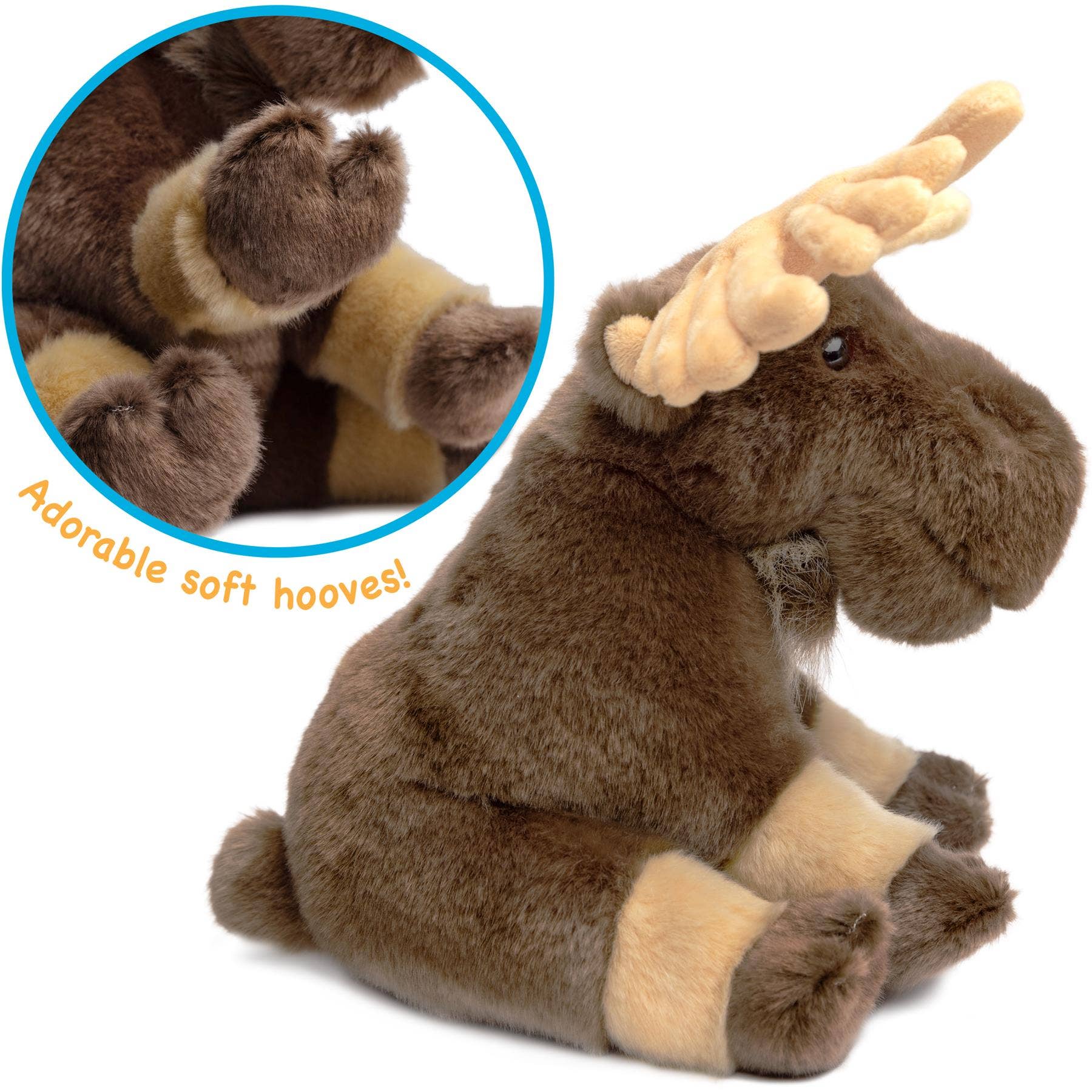 VIAHART Toy Co. – wholesale Stuffed/plush toy – Kids & baby – Martin The Moose | 10.5 Inch Stuffed Animal Plush4