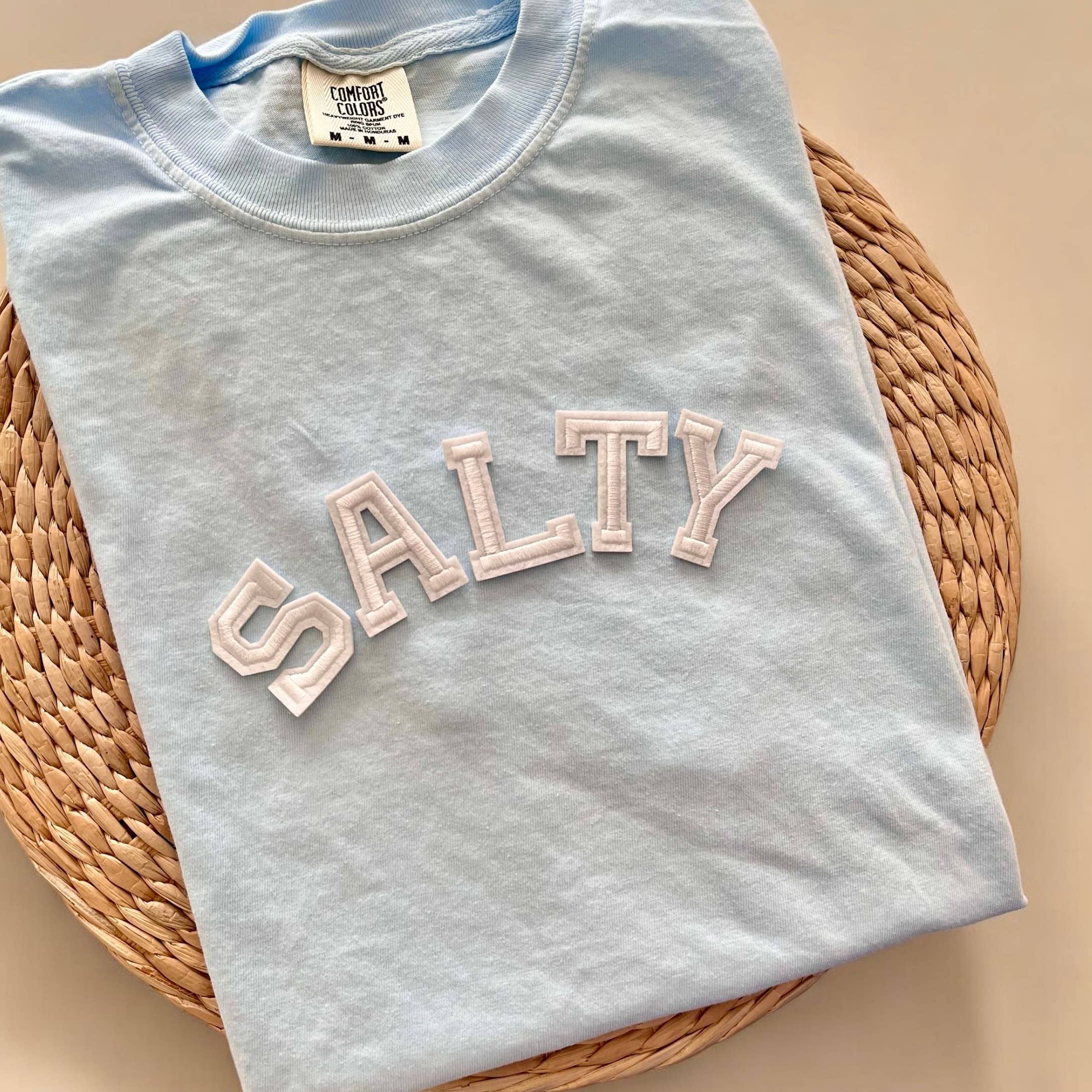 Threads And Needles, INC. - Wholesale Screen Printed T-Shirt - Women's - Comfort Colors Salty Shirt, Oversized Beach Tee4